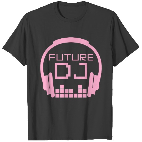 Future DJ Baby Girl Kids Deejay Disc Jockey Pink Sleeveless T-shirt