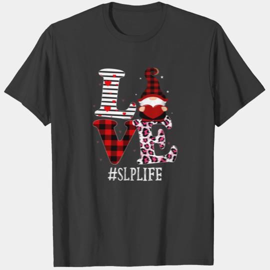 SLP Love Women Leopard Red Plaid Appreciation Vale T-shirt
