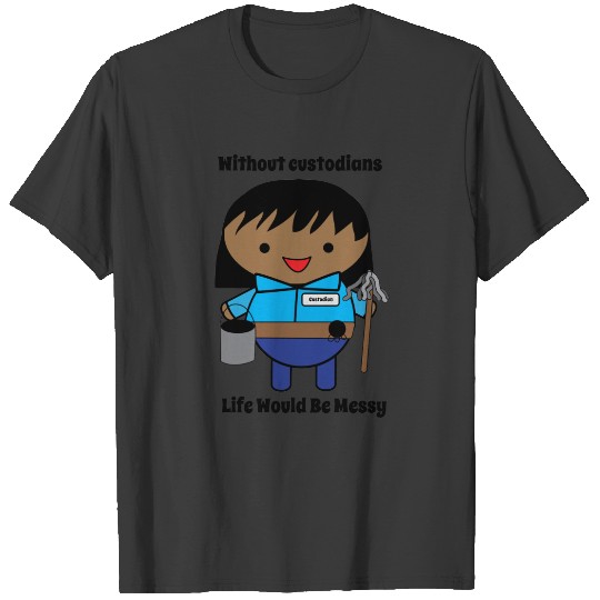 Custodian Janitor Black Woman Personalize Plus Size T-shirt