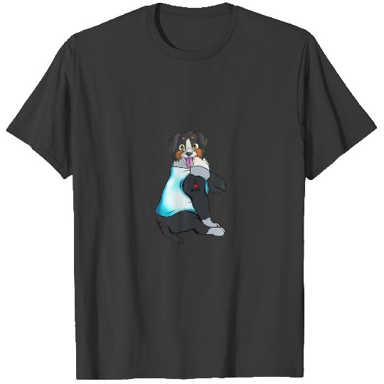 Bernese Mountain Dog Dog Tattoo I Love Mom Mother' T-shirt