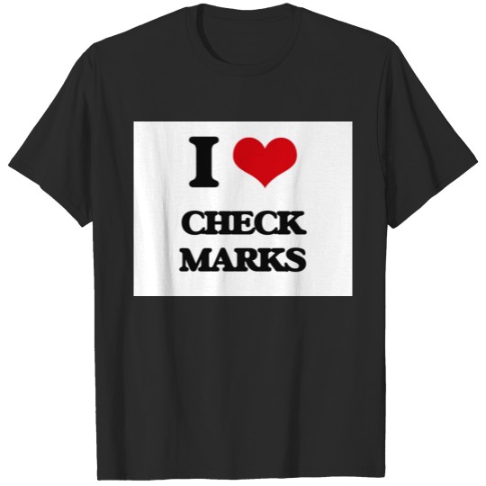 Discover I love Check Marks T-shirt