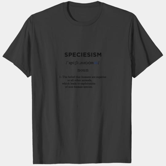 speciesism definition light blue T-shirt