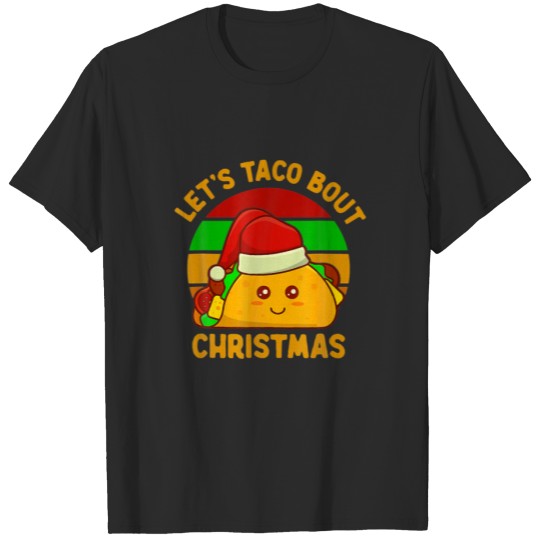 Discover Let's Taco Bout Christmas Cute Funny Kawaii Santa T-shirt