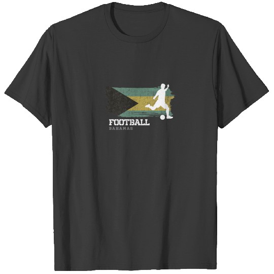 Football Bahamas Flag Football Team Soccer Player T-shirt