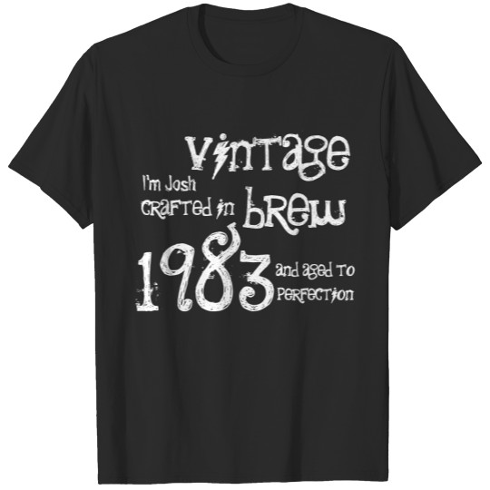 30th Birthday Gift 1983 Vintage Brew Name For Him T-shirt