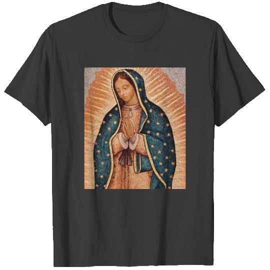Spanish Guadalupe Mary Funeral Prayer Holy T-shirt