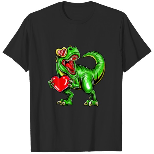 Discover Dinosaur Valentine Trex Valentines Day T-shirt