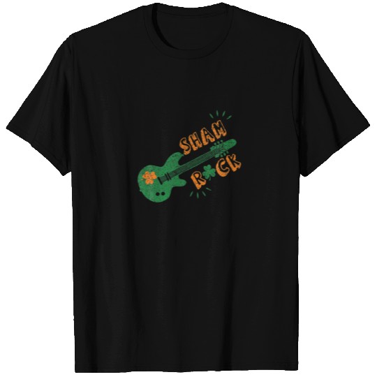 Funny Shamrock Guitar Player St. Patricks Day T-shirt