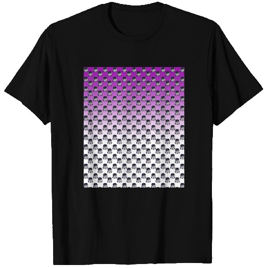 forest girl gradient purple T-shirt