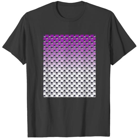 forest girl gradient purple T-shirt