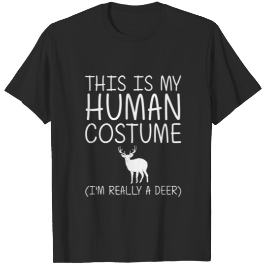 Discover Deer Easy Halloween Human Costume Fawn Elk Stag DI T-shirt