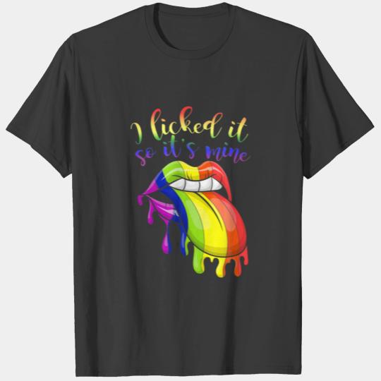 Discover I Licked It So Its Mine Lesbian Gay Pride Gift Rai T-shirt
