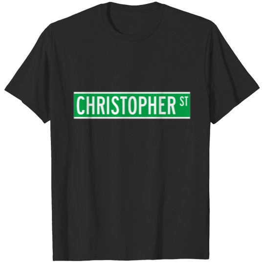 Discover Christopher St., New York Street Sign T-shirt