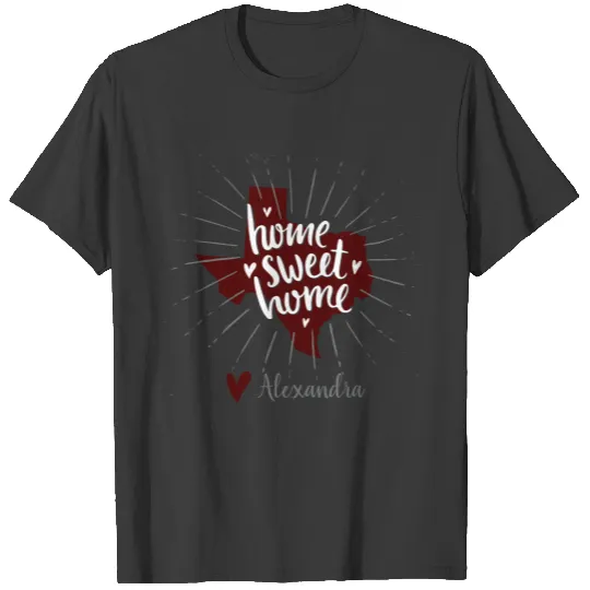 Aggie Maroon Home Sweet Home Texas T-shirt