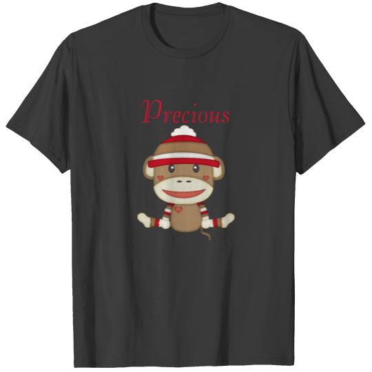 Custom Sock Monkey Baby Shower Gift Clothing T-shirt