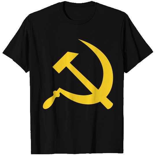 Hammer and sickle (yellow) T-shirt