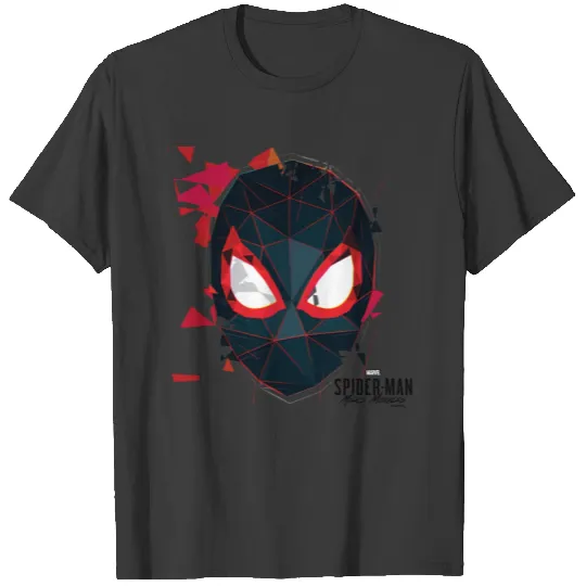 Spider-Man Miles Morales Shattered Mask Graphic T-shirt