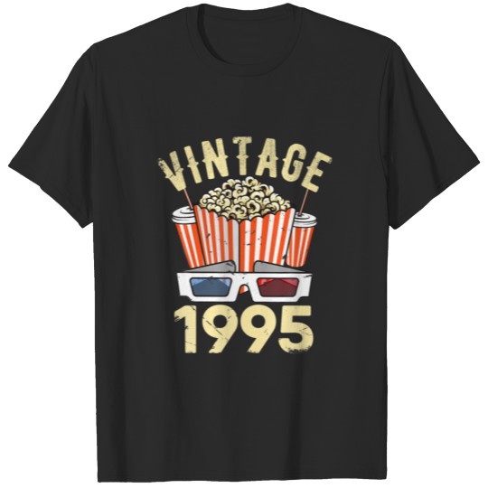 Discover Vintage 1995 Friends Bday 27 Years Old Cinema Popc T-shirt
