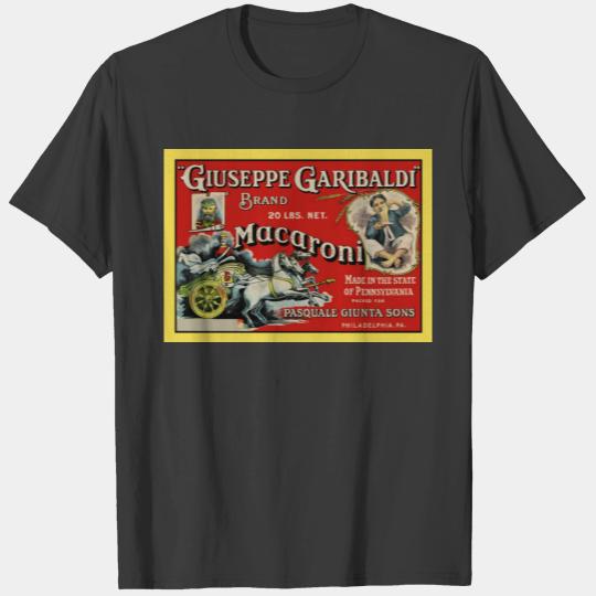 Vintage Art Macaroni Label Poster T-shirt