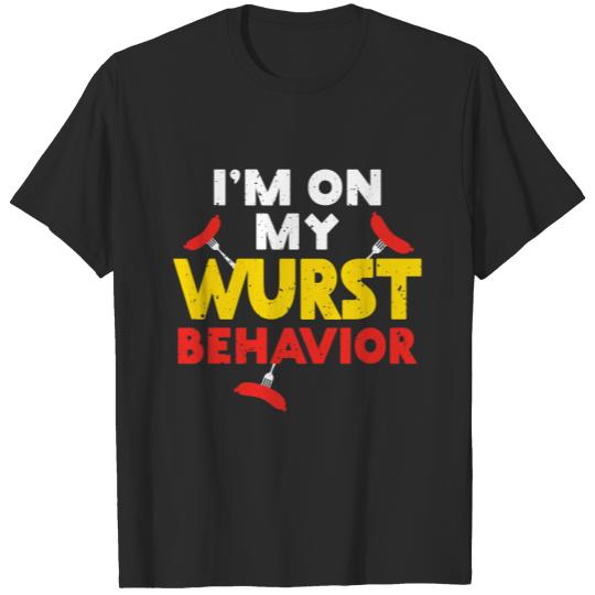 Funny Wurst Behavior Oktoberfest Foodie Plus Size T-shirt