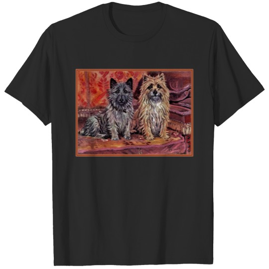 Discover 37b Two Cairn Terriers T-shirt