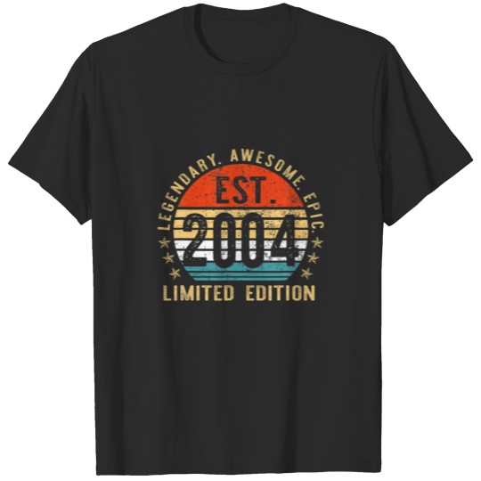Discover Est. 2004 Vintage 2004 Limited Edition 18Th Birthd T-shirt
