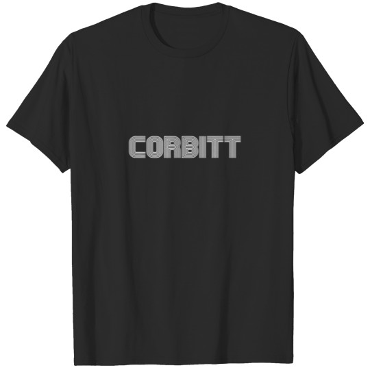 Corbitt Name Family Retro 70S 80S Stripe Funny T-shirt