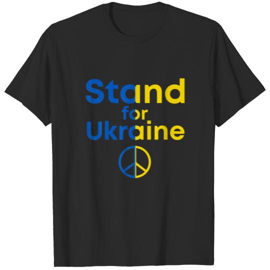 Discover Stand For Ukraine Peace In Ukraine Support For Ukr T-shirt