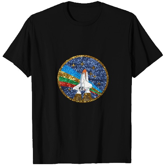 sequin space ship T-shirt