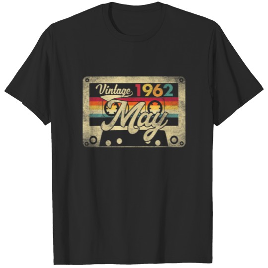 Discover Vintage May 1962 60Th Birthday Gift 60 Years Old M T-shirt