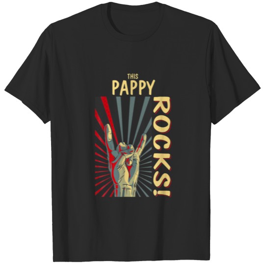 This Pappy Rocks Vintage Retro Concert 70S 80S Fun T-shirt