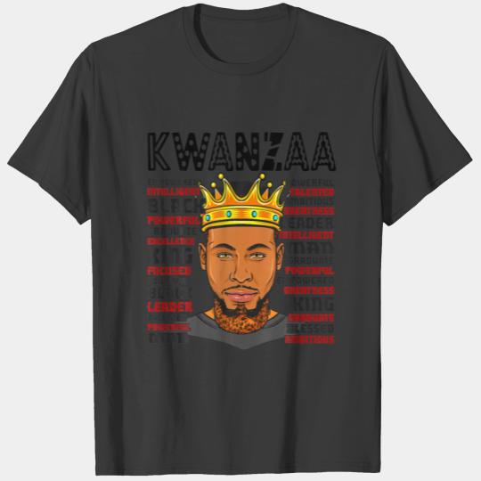 Kwanzaa Black King African American Melanin Kings T-shirt
