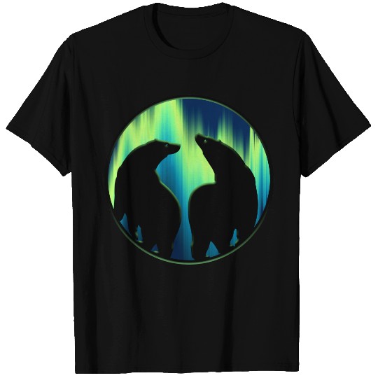 Bear Art  Northern Lights Bear s Gifts T-shirt