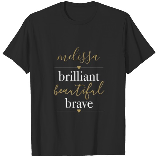Discover Personalized Name Brilliant Beautiful Brave T-shirt