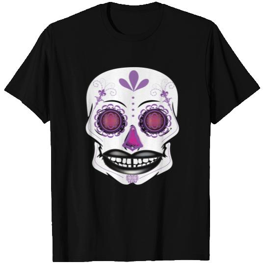 Girls Purple Candy Skull T-shirt