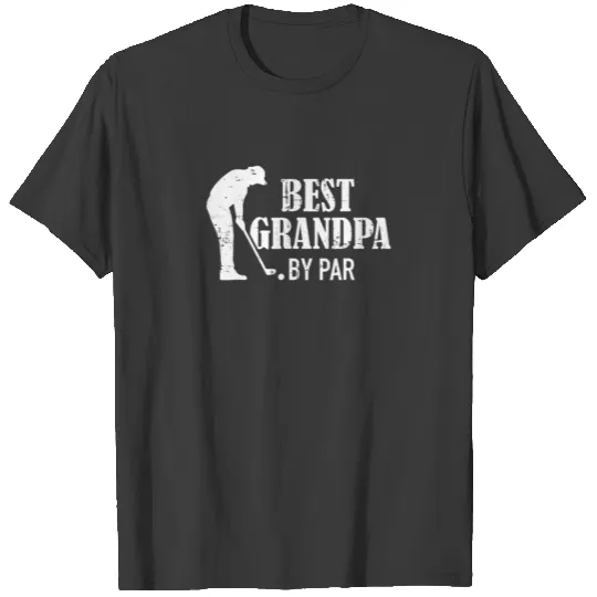 Best Grandpa By Par Father's Day Golf Grandad Golf T-shirt