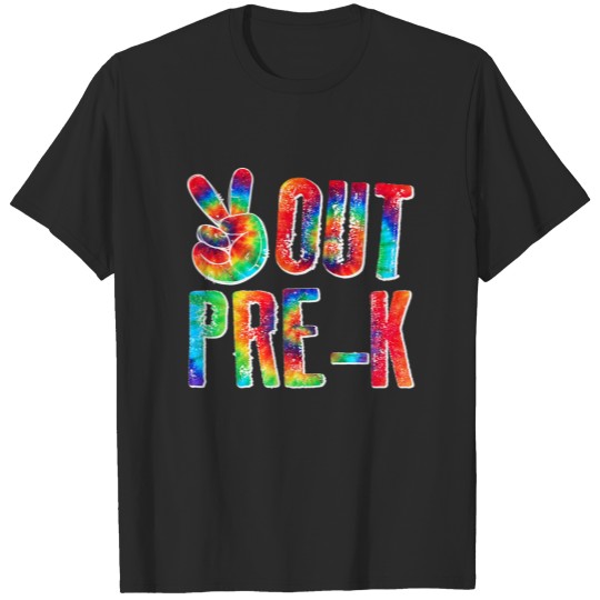 Discover Graduation Gifts Peace Sign Out Pre-K Tie Dye Hipp T-shirt