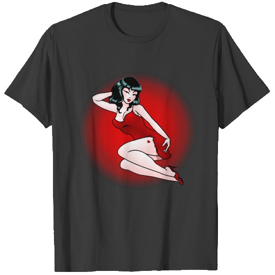 Retro Pinup Girl  50's Lady T-shirt