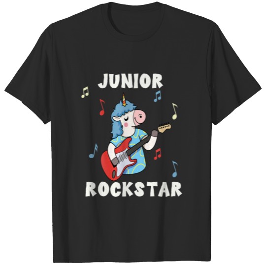 Unicorn Junior Rock Star Guitar Rockin' Music Sing T-shirt