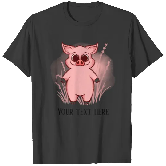 cute Country pig add text T-shirt