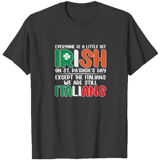Discover Mens Italy St. Patrick's Day Italian Funny Shamroc T-shirt