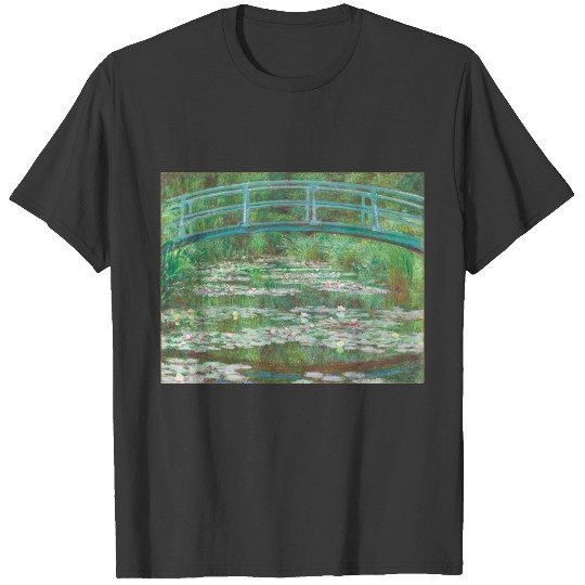 Claude Monet The Japanese Footbridge Green T-shirt