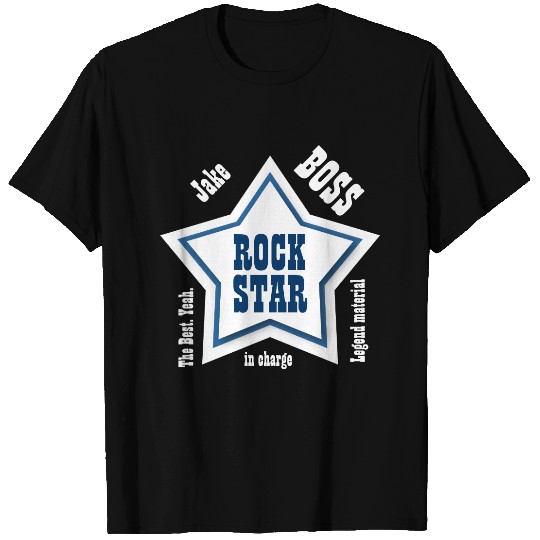 BOSS Rock Star Custom Name Sentiment E05 NAVY BLUE T-shirt