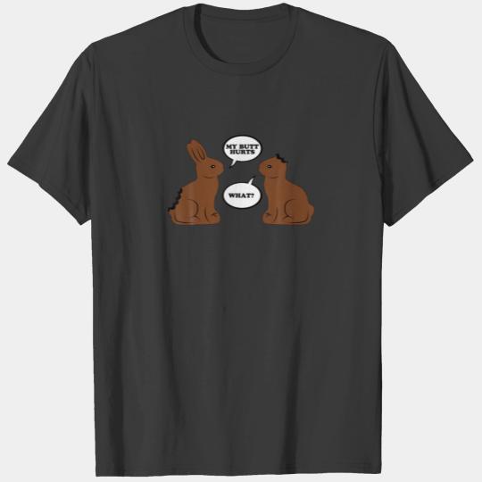 My Butt Hurts Chocolate Bunny Rabbit Easter Men Wo T-shirt