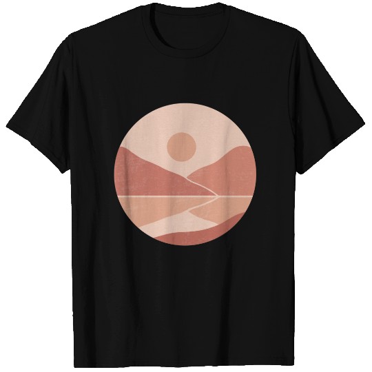 Abstract Minimalist Hand Painted Mountain T-shirt