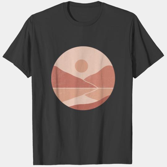 Abstract Minimalist Hand Painted Mountain T-shirt