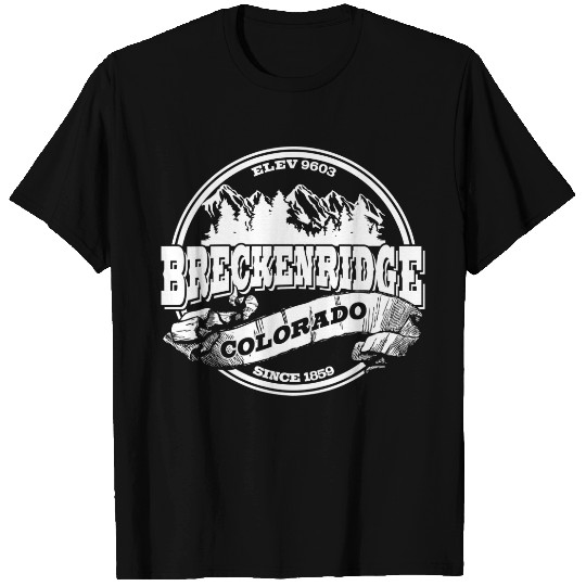 Breckenridge Old Circle White T-shirt