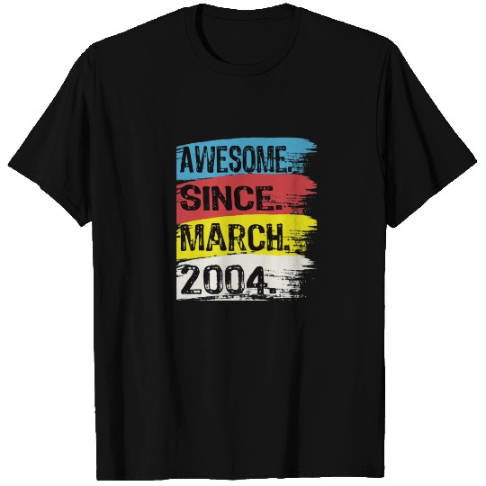 Awesome Since March 2004 Aries Man Pisces Girl 18T T-shirt