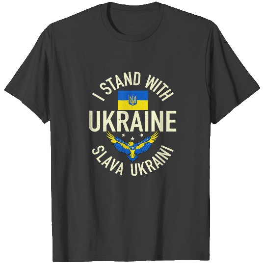 Support Ukraine I Stand With Ukraine Fla T-shirt