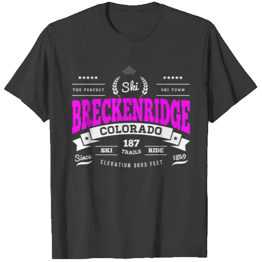 Breckenridge Vintage Raspberry T-shirt
